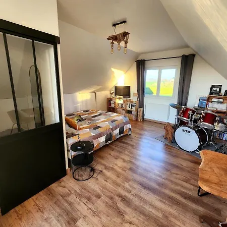 Апартаменты Le Refuge Des Chataigniers A 10min D'etretat Criquetot-l'Esneval